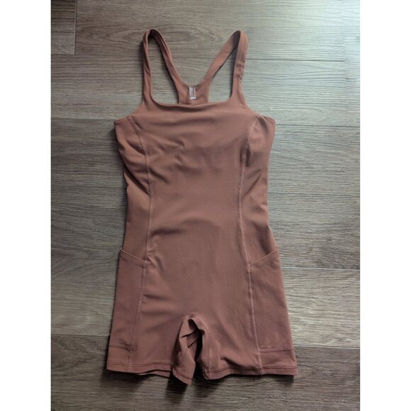 NEW Free People Movement | Never Better Runsie In Sequoia Brown - Picture 4 of 11